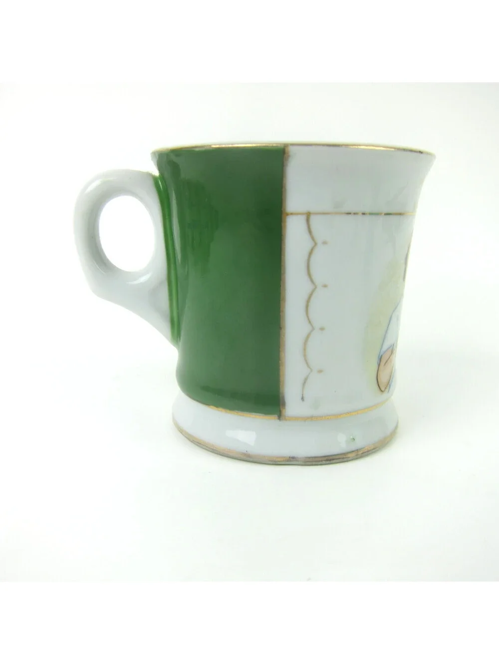 Vintage Napco Porcelain Occupational Shaving Mug Dentist Gold Gilt Accents RARE